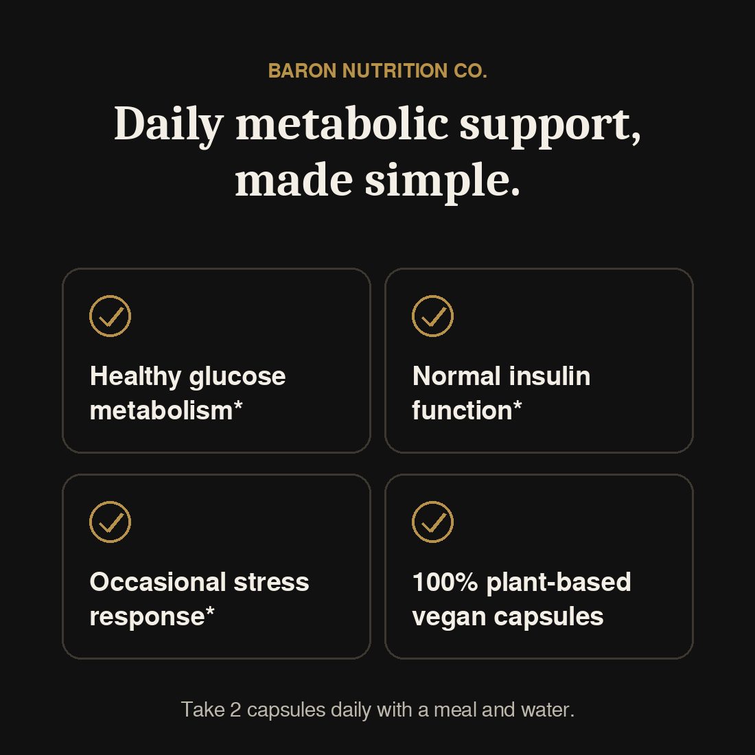Metabolic Health Formula capsules